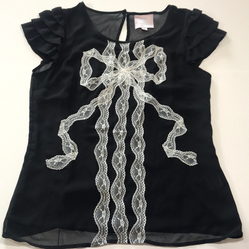 Romeo & Juliet Couture black bow top